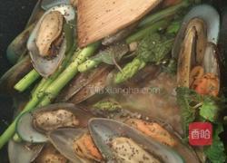 紫苏牛油煮新西兰青口的做法图解5