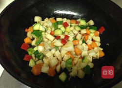 辣炒什锦藕丁的做法图解8