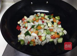 辣炒什锦藕丁的做法图解7