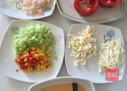 彩椒酿虾仁的做法图解3