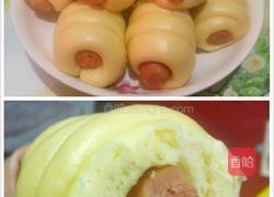 南瓜火腿肠花卷的做法图解10