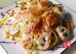 鸡蛋披萨的做法图解10