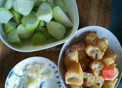 丝瓜油条米粉素汤(原创)的做法图解4