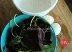 苋菜鸡蛋饼的做法图解1