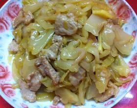 潮汕咸菜炒肉片[图]