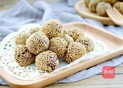 紫薯糯米芝麻球的做法图解14