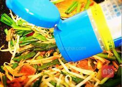 韭菜豆芽炒猪肝的做法图解8