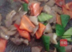 双椒炒肉的做法图解4