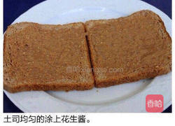 花生酱西多士的做法图解2