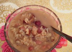 核桃花生红枣粥的做法图解9