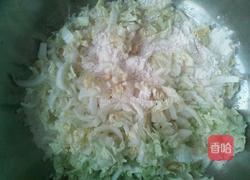 白菜炒拨烂子的做法图解2