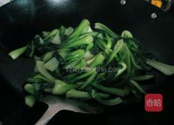蒜蓉炒小油菜的做法图解3