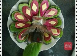 孔雀开屏的做法图解5