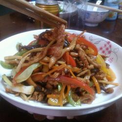 七彩肉丝