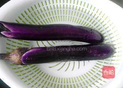 凉拌煎茄泥的做法图解1