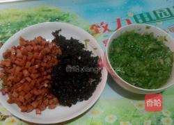 青菜炒饭的做法图解3