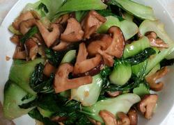 冬菇炒油菜