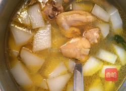 白萝卜鸡汤的做法图解4