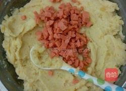 土豆火腿饼的做法图解3