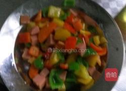 彩椒酱油炒饭的做法图解4