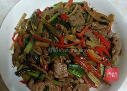 芹菜炒猪肝的做法图解11