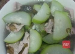 节瓜，瘦肉，紫菜汤的做法图解4