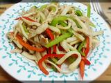 杏鲍菇炒里脊肉/时令蘑菇炒里脊