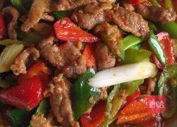 青红椒炒鸭脯的做法图解8