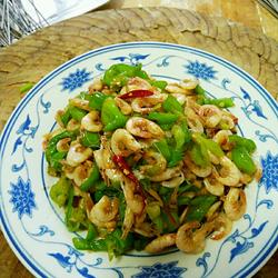 青椒炒虾米的做法[图]