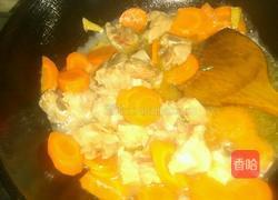 红萝卜焖排骨的做法图解5