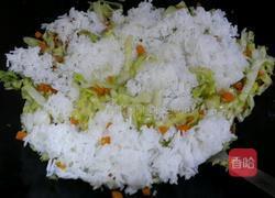 包菜肉沫饭的做法图解6