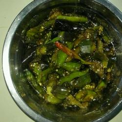 美人椒干烧茄子的做法[图]