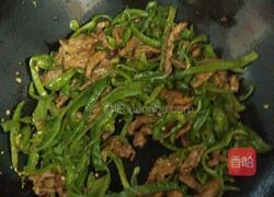 青椒炒肉丝的做法图解8