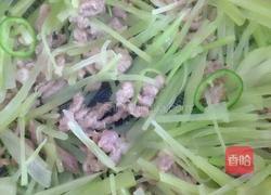 莴笋炒肉丝的做法图解4