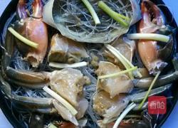 清蒸粉丝肉蟹的做法图解4