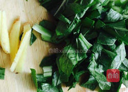 青菜瘦肉粥的做法图解2