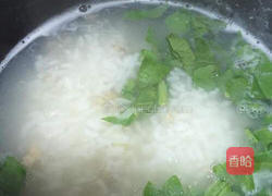 青菜瘦肉粥的做法图解5