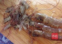粉丝蒸鲜虾的做法图解1