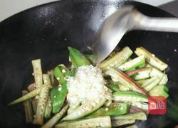 秋葵蒜蓉的做法图解5