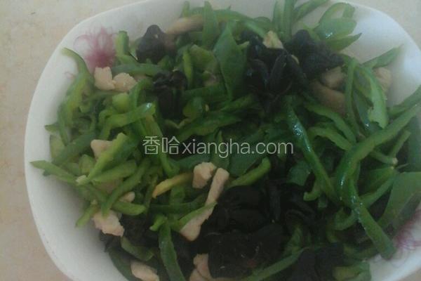 青椒吵肉丝