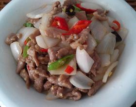 洋葱炒里脊肉[图]
