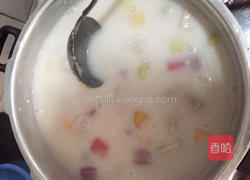 香芋水果糖丸西米露的做法图解5