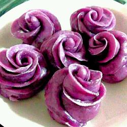 紫薯玫瑰馒头的做法[图]