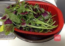 皮蛋苋菜汤的做法图解1