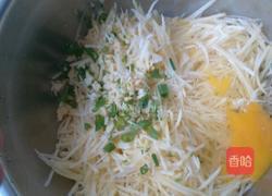 煎土豆丝饼子的做法图解2
