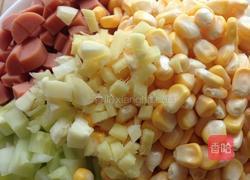 玉米火腿炒青瓜的做法图解1