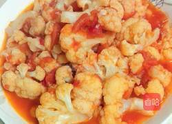 蕃茄煮花菜的做法图解8