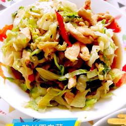 鸡丝炒圆白菜的做法[图]