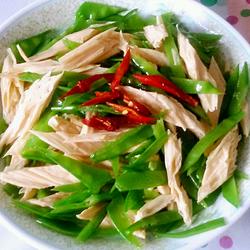 荷兰豆拌腐竹的做法[图]