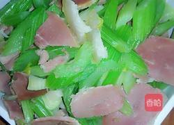 腊肉炒西芹的做法图解12